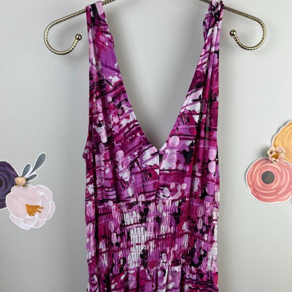 Just Love Smocked Maxi Dress - Size - Large - Picture 2 of 5